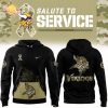 Minnesota Vikings Camo 2024 Salute to Service Pullover Hoodie