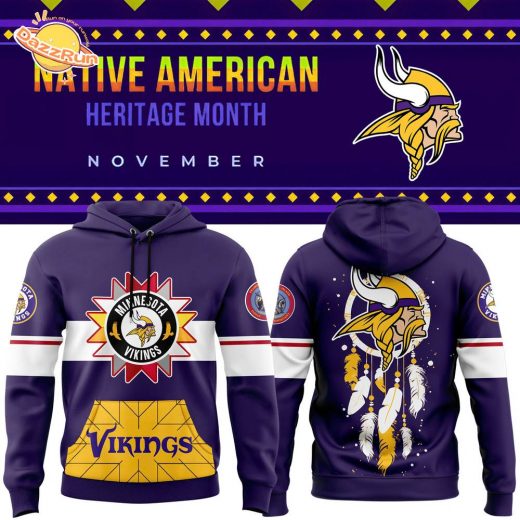 Minnesota Vikings 2024 Native American Heritage Month Hoodie