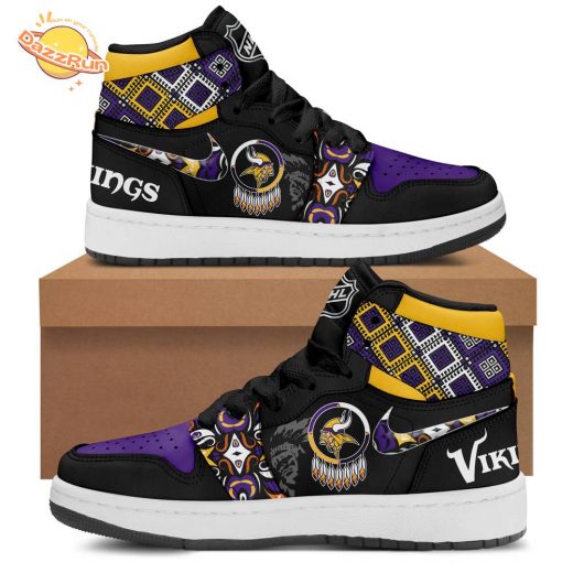 Minnesota Vikings NFL 2024 Native American Heritage Month Premium AJ1 Shoes – Limited Edition