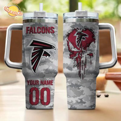 NFL Falcons Personalized 40oz Tumbler – Custom Fan Giftware