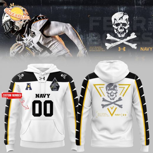 Navy Midshipmen Football Custom Number Limited Edition Hoodie 2024