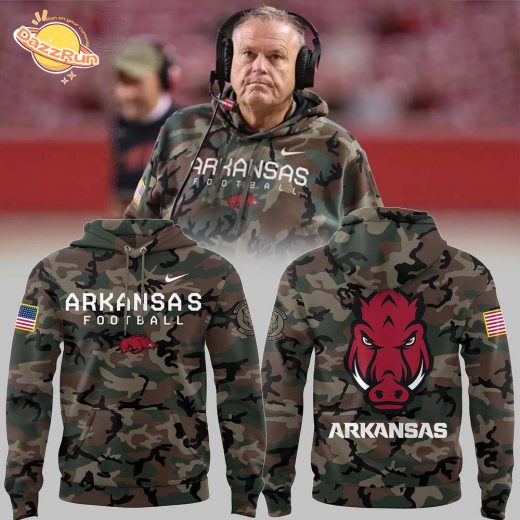 Nike Arkansas Razorbacks 2024 Veteran Camo Limited Edition Hoodie