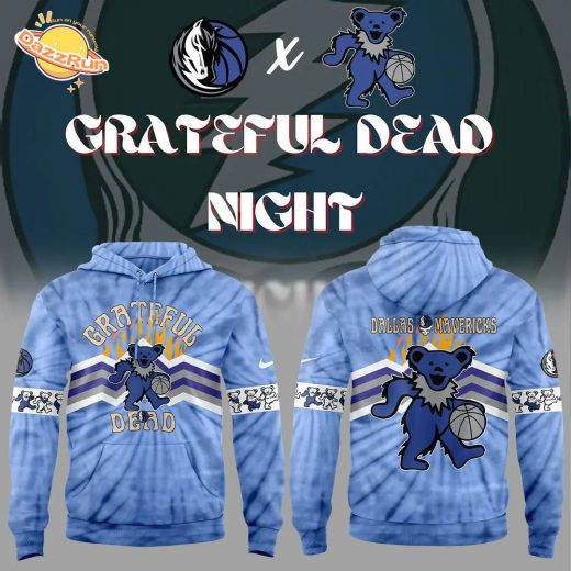 Nike Dallas Mavericks Grateful Dead Night Hoodie 2024