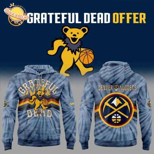 Nike Denver Nuggets Grateful Dead Night Hoodie 2024