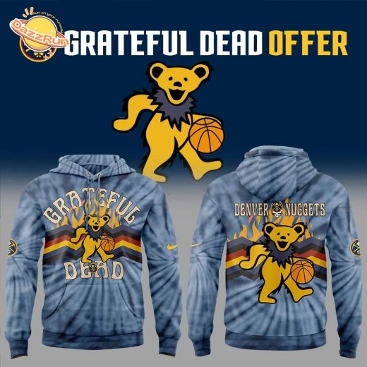 Nike Denver Nuggets Grateful Dead Night Hoodie Limited Edition