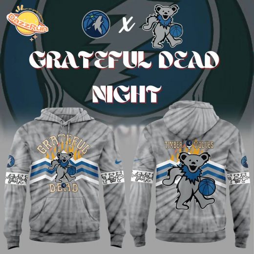 Nike Minnesota Timberwolves Grateful Dead Night Limited Edition Hoodie