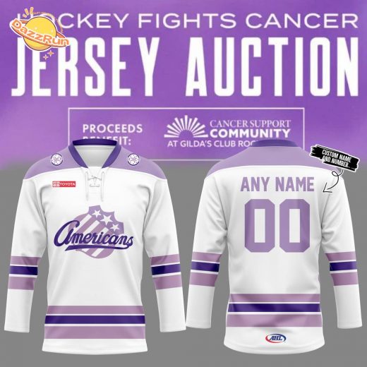 Rochester Americans 2024 Limited Edition Fights Cancer Jersey – Custom Name & Number