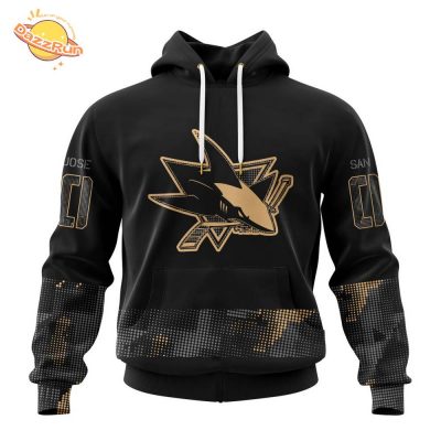 San Jose Sharks NHL Personalized Military Appreciation Design Hoodie – Custom Gear