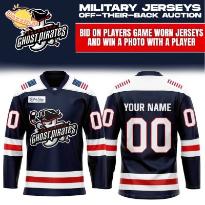 Savannah Ghost Pirates Military Appreciation Night 2024 Jersey – Custom Name & Number