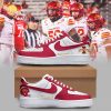 Iowa State Football AF1 Shoes – Black and White, Custom Football Sneakers