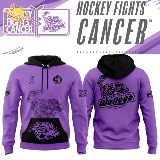 Toledo Walleye Hockey Fights Cancer 2024 Pullover Hoodie – Awareness Apparel