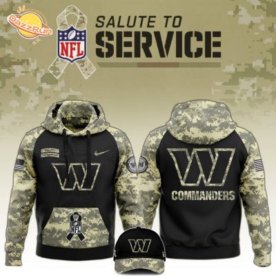 Veterans Day Washington Commanders Black Hoodie Limited Edition 2024