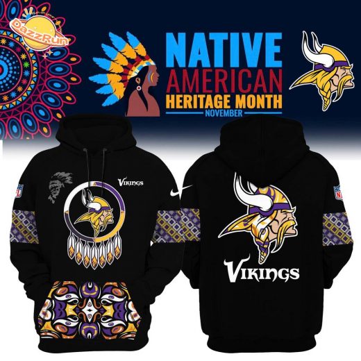 Women’s Minnesota Vikings NFL 2024 Native American Heritage Month Hoodie – Premium Limited Edition