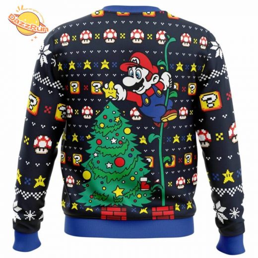 It’s a Tree Super Mario Bros. Xmas Ugly Christmas Sweater – Classic Game Holiday