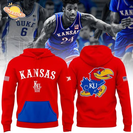 Kansas Men’s Basketball 2024 Red Special Edition Hoodie – Fan Gear