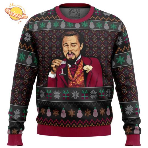 Laughing Leo DiCaprio Meme Christmas Sweater – Hollywood Vintage