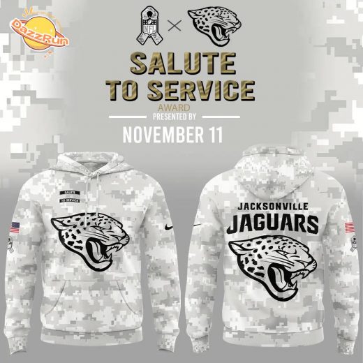 Limited Edition Jacksonville Jaguars Arctic Camo 2024 Salute to Service Hoodie