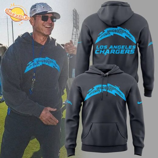 Limited Edition Los Angeles Chargers Coach Jim Harbaugh Hoodie 2024