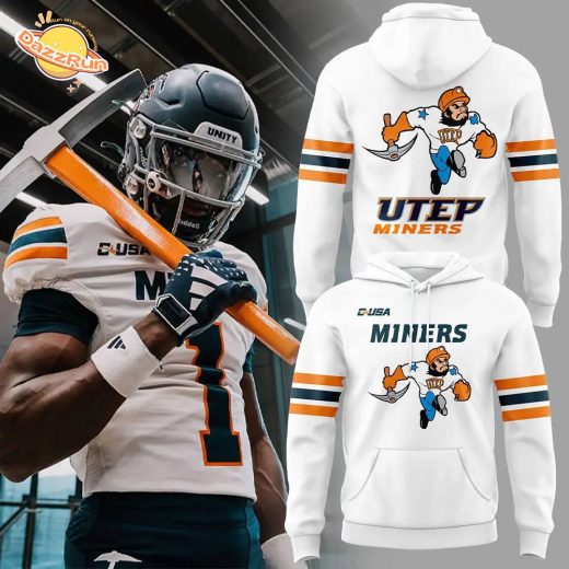 Limited Edition UTEP Football 2024 White Uniform Hoodie