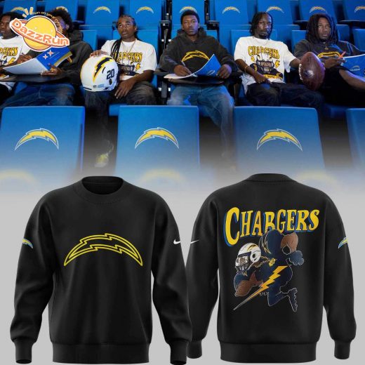 Los Angeles Chargers CITY MADE Black Sweatshirt 2024