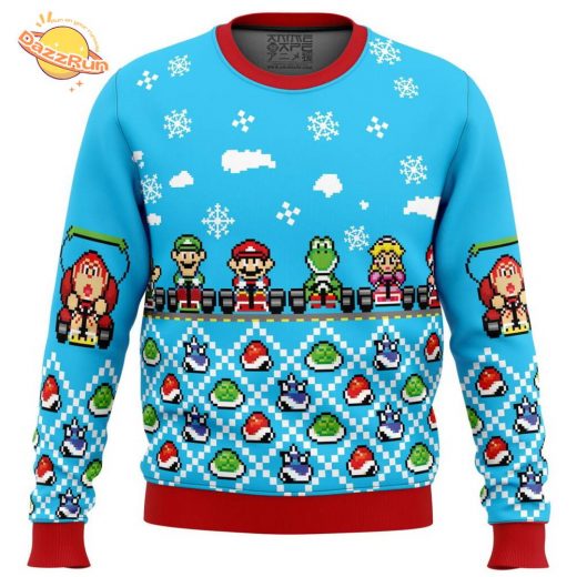 Mario Kart Ugly Christmas Sweater – Racing Christmas Fun