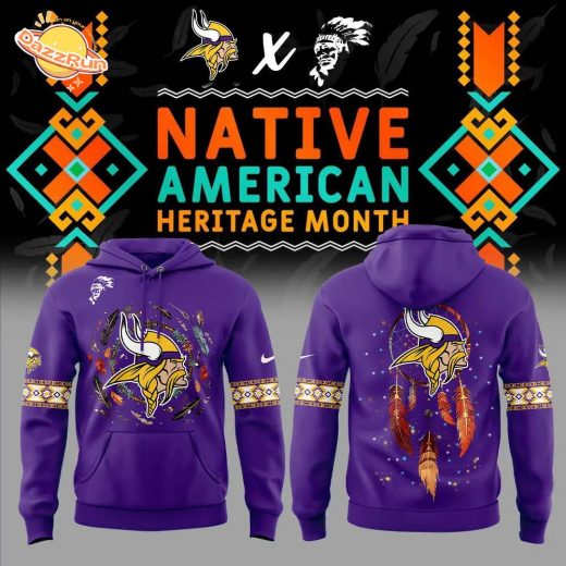 Minnesota Vikings Native American Heritage Month 2024 Nike Hoodie