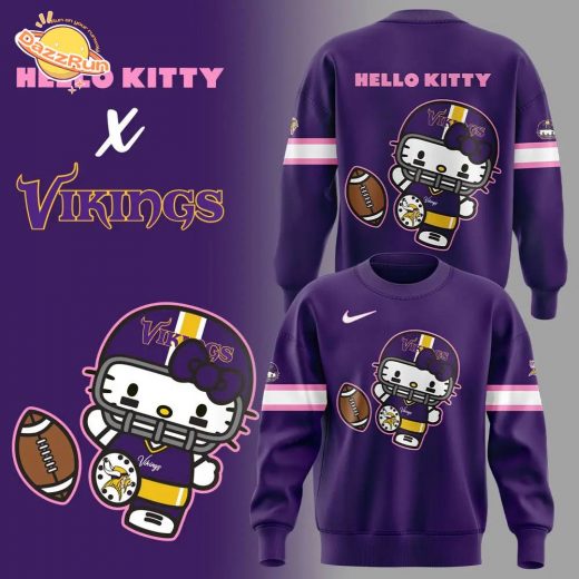 Minnesota Vikings x Hello Kitty Nike Sweatshirt – Limited Edition 2024