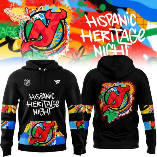 New Jersey Devils 2024 Hispanic Heritage Night Black Hoodie – Fan Edition