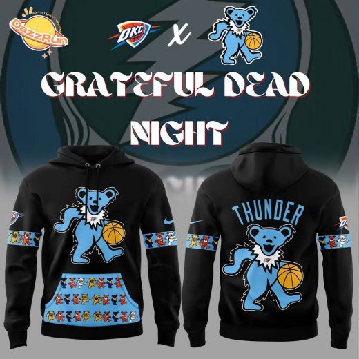 Oklahoma City Thunder Grateful Dead Night Nike Hoodie – 2024 Edition