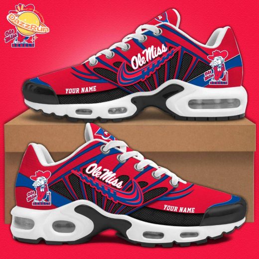 Ole Miss Football Personalized Air Max Plus Sneakers – Custom Edition