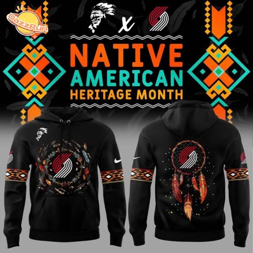 Portland Trail Blazers 2024 Native American Heritage Month Nike Hoodie