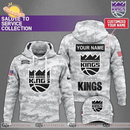 Sacramento Kings 2024 Camo Hoodie – Salute to Service Edition