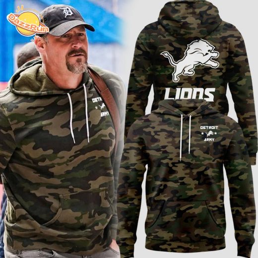 Special Detroit Lions Salute to Service 2024 Hoodie – Military Tribute Collection