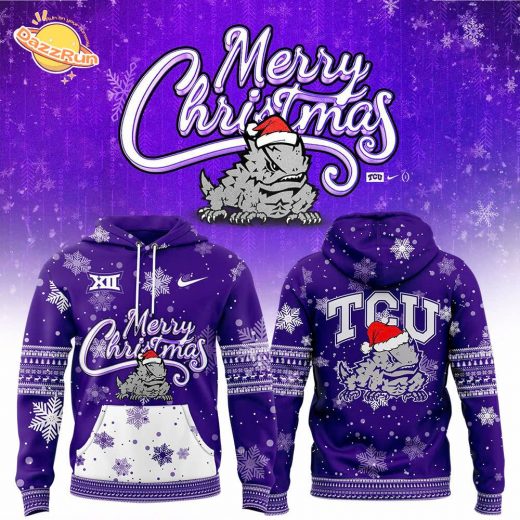 TCU Football 2024 Merry Christmas Premium Hoodie – Limited Edition