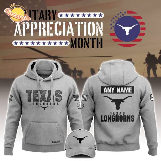 Texas Football 2024 Military Appreciation Club Hoodie – Patriot’s Pride