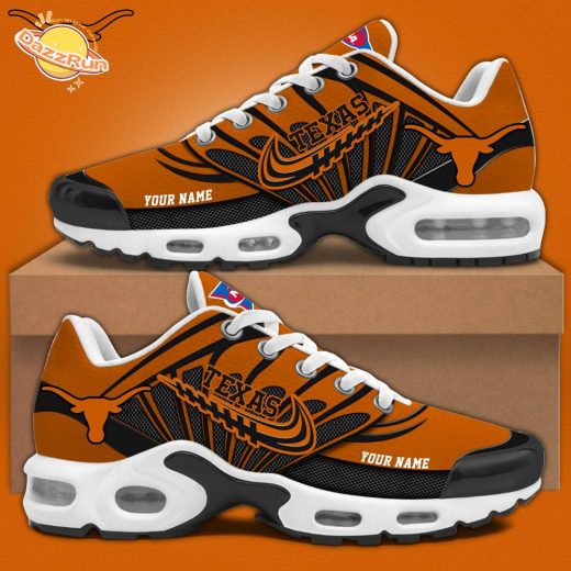 Texas Football Personalized Air Max Plus Sneakers – Custom College Football Shoes