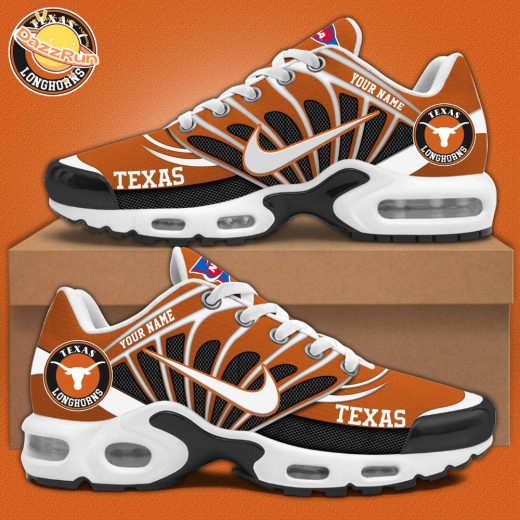 Texas Football Personalized Air Max Plus Sneakers – Custom Team Edition