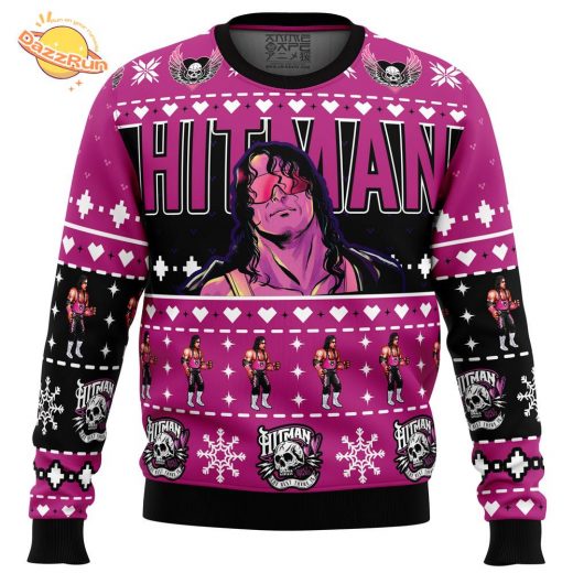 The Hitman Bret Hart Ugly Christmas Sweater – Wrestling Legend Edition