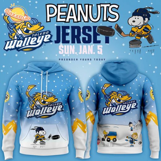 Toledo Walleye x Peanuts Night Limited Edition Hoodie 2024