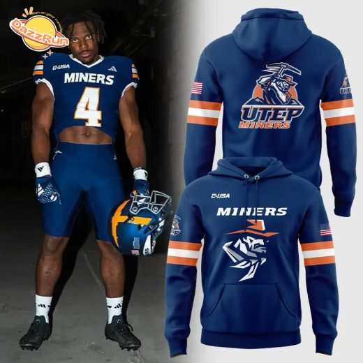 UTEP Football Navy Blue Uniform Hoodie – Limited Edition 2024