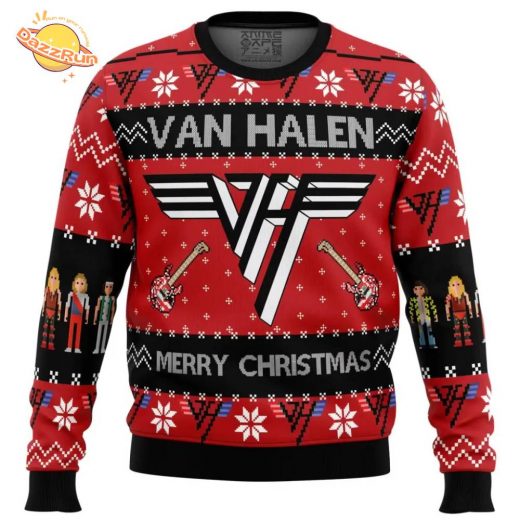 Van Halen Ugly Christmas Sweater – Rock ‘n Roll Holiday Special