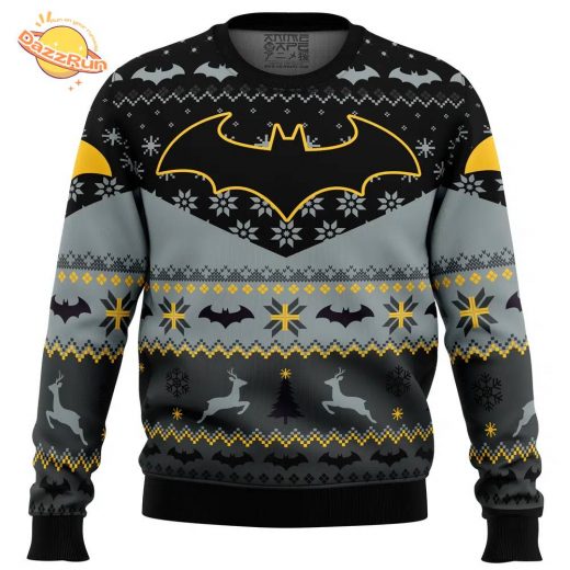 Xmas Batman DC Comics Ugly Christmas Sweater – Superhero Holiday Special