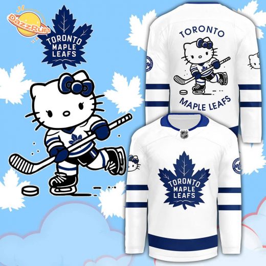 2024 Toronto Maple Leafs x Hello Kitty 50th Anniversary Exclusive White Jersey | Customizable NHL Jersey