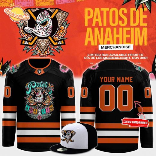 Anaheim Ducks Dia de Muertos Custom Jersey 2024 | Limited Edition Day of the Dead NHL Jersey