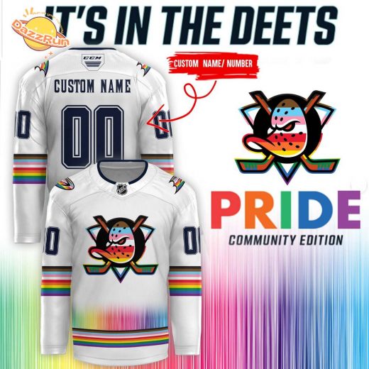 Anaheim Ducks x Pride Community Edition 2024 Custom Name Jersey | LGBTQ+ Pride NHL Jersey