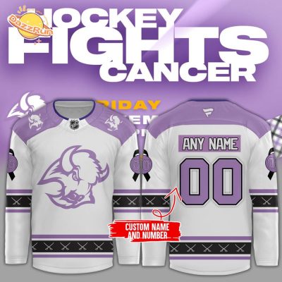 Buffalo Sabres Special Hockey Jersey Custom Name & Number | Personalized NHL Cancer Support Jersey