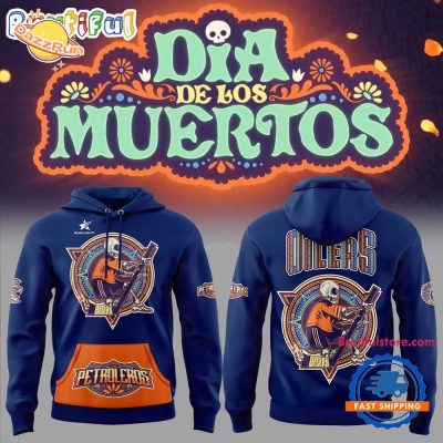 Edmonton Oilers Inaugural Dia De Los Muertos Day of the Dead Hoodie | 2024 Limited Edition