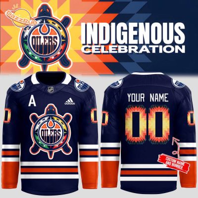 Edmonton Oilers x Indigenous Celebration 2024 Jersey | NHL Indigenous Pride Custom Jersey