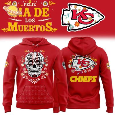 Kansas City Chiefs Dia De Los Muertos 2024 Premium Limited Hoodie | NFL Hispanic Heritage Hoodie