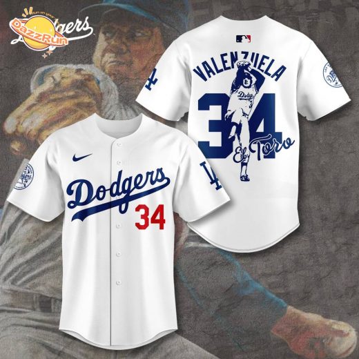 Los Angeles Dodgers x Fernando Valenzuela Baseball Jersey | Limited Edition Dodgers Valenzuela Tribute Jersey